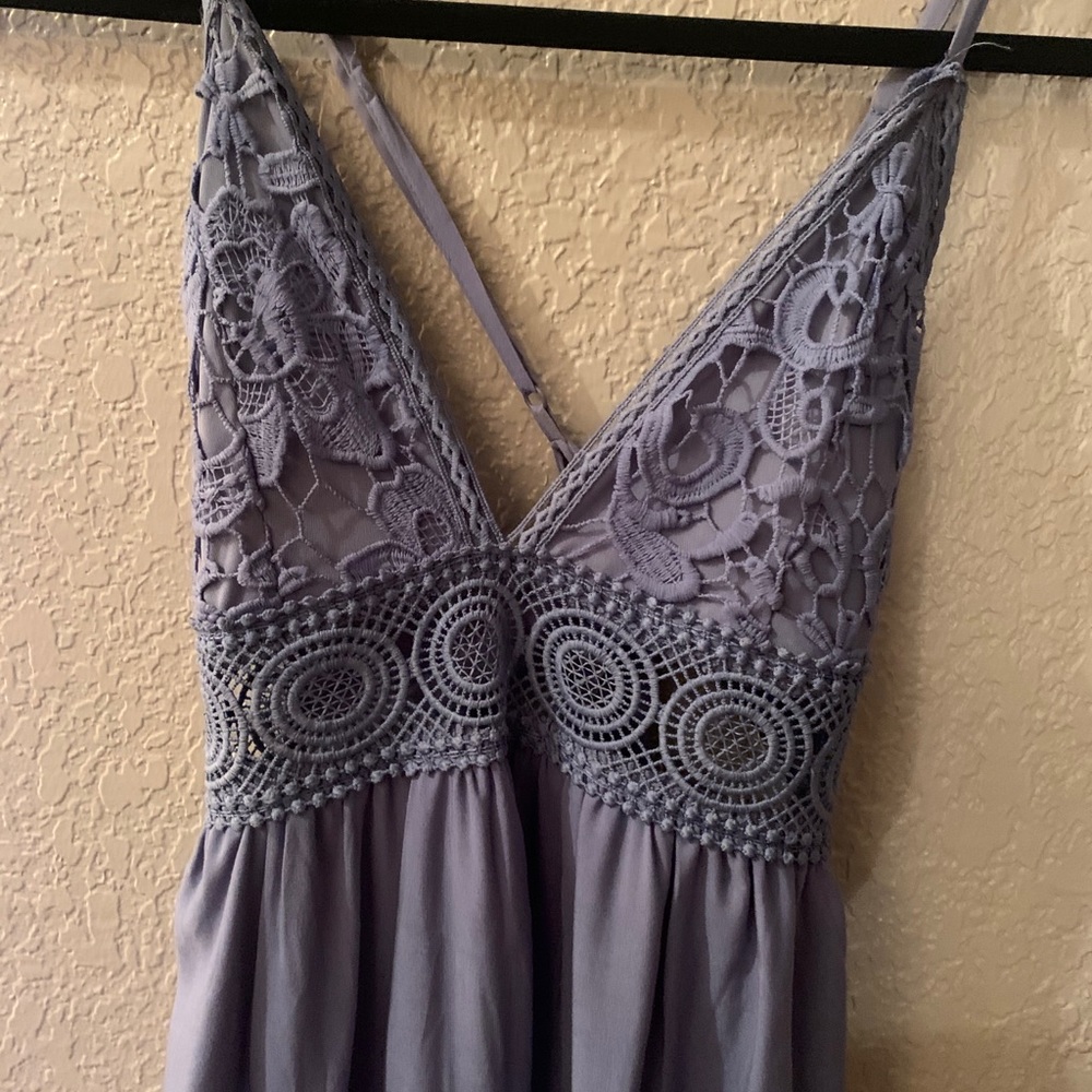 Baby blue dress